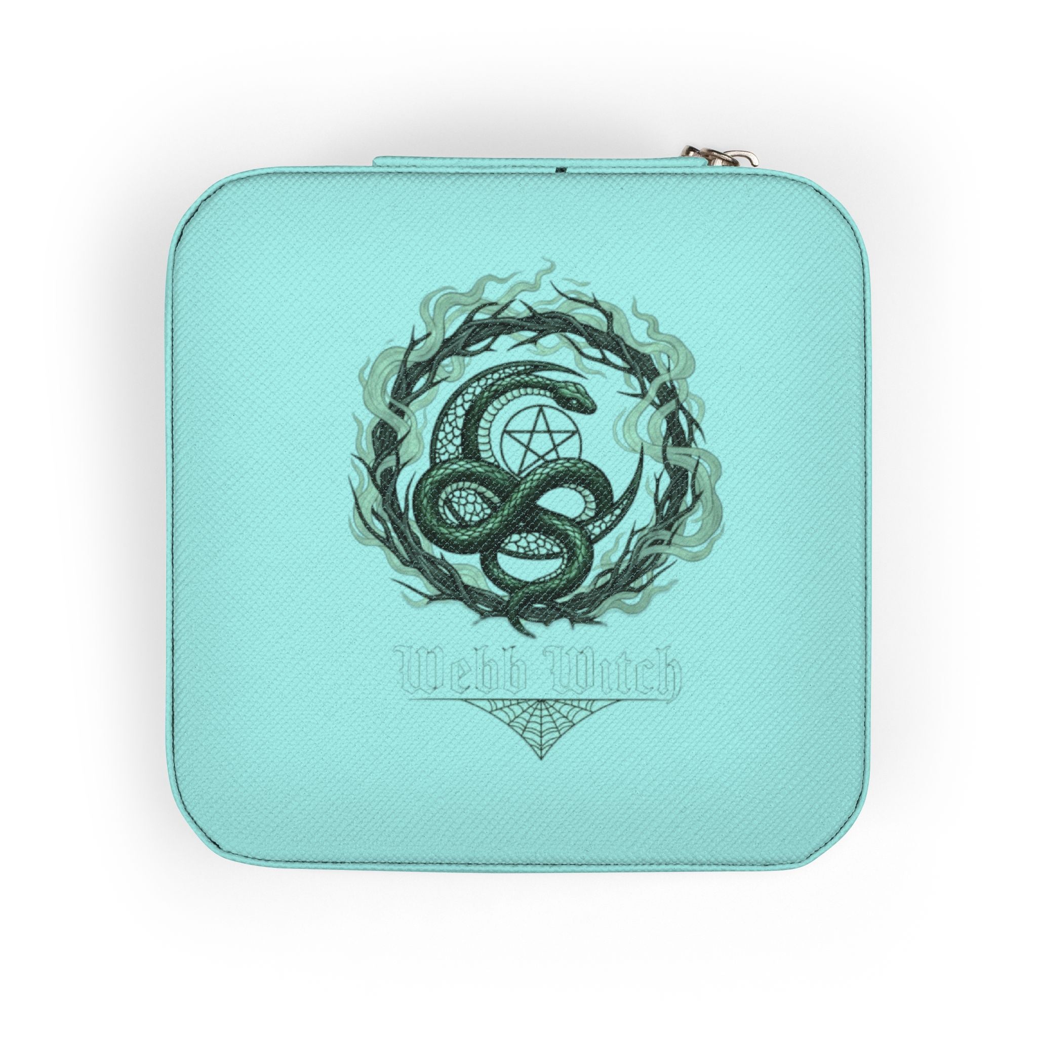 Compact Jewelry Travel Case — Personalized Monogram Design