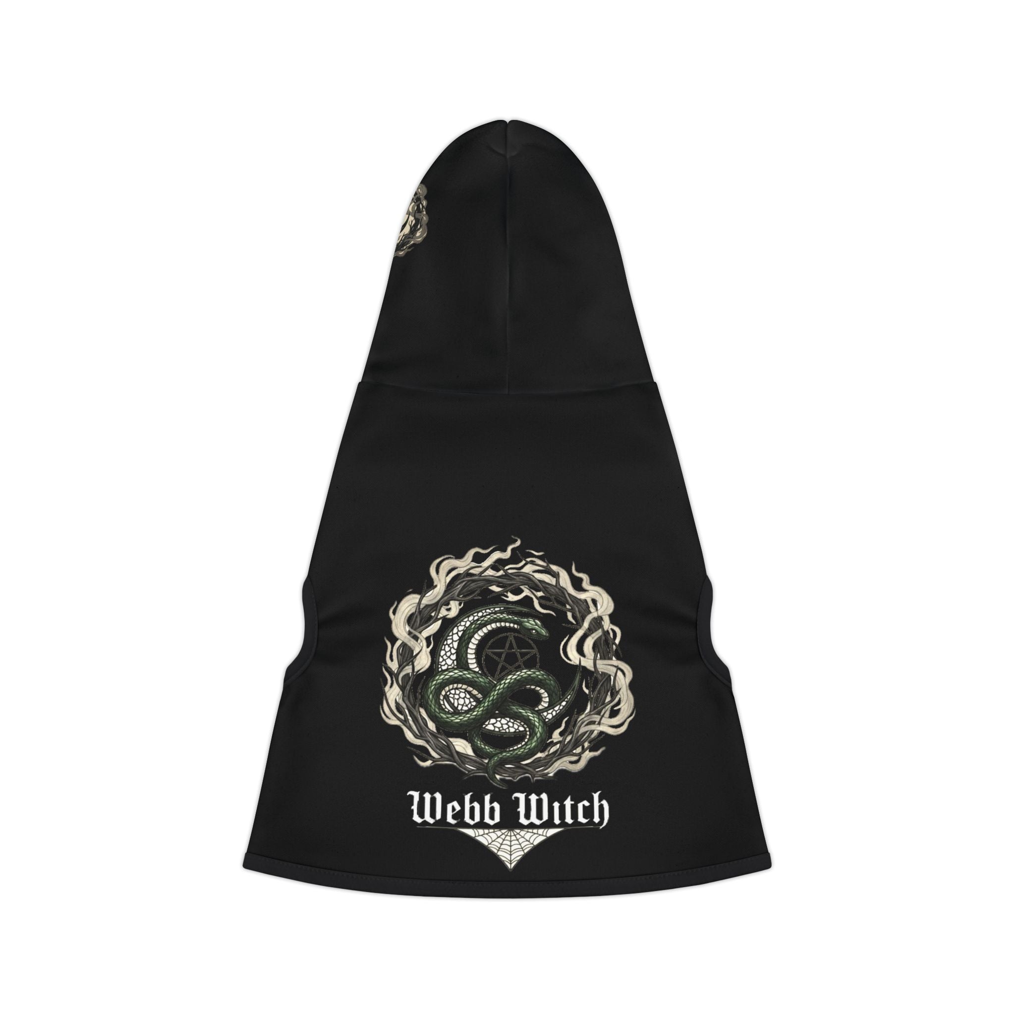 Pet Hoodie — Gothic Snake “Webb Witch” Dog & Cat Hoodie