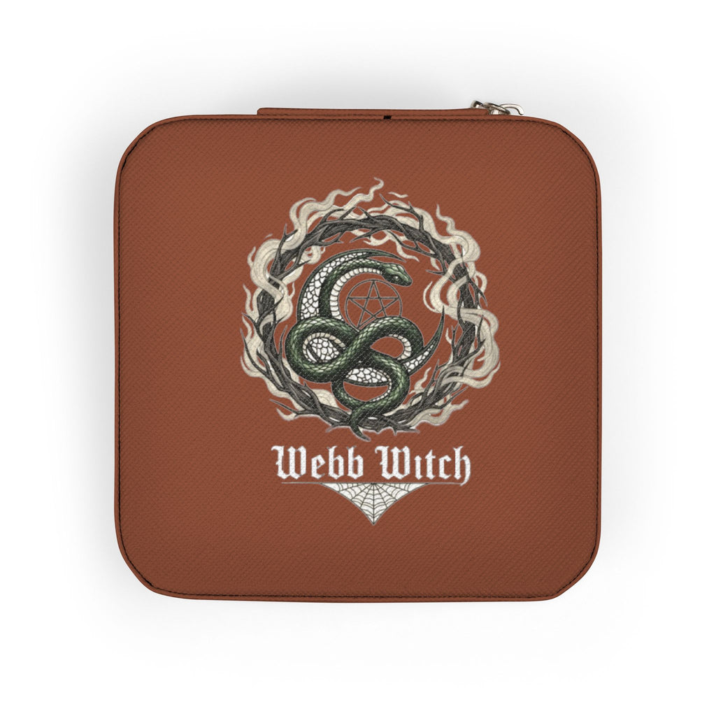 Compact Jewelry Travel Case — Personalized Monogram Design