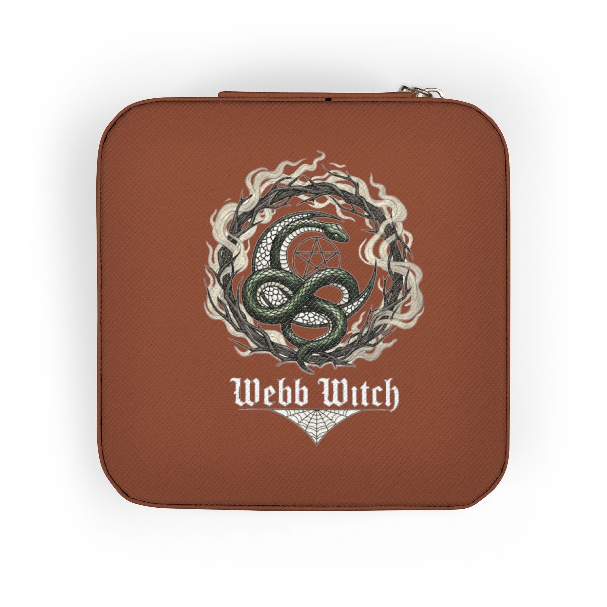 Compact Jewelry Travel Case — Personalized Monogram Design