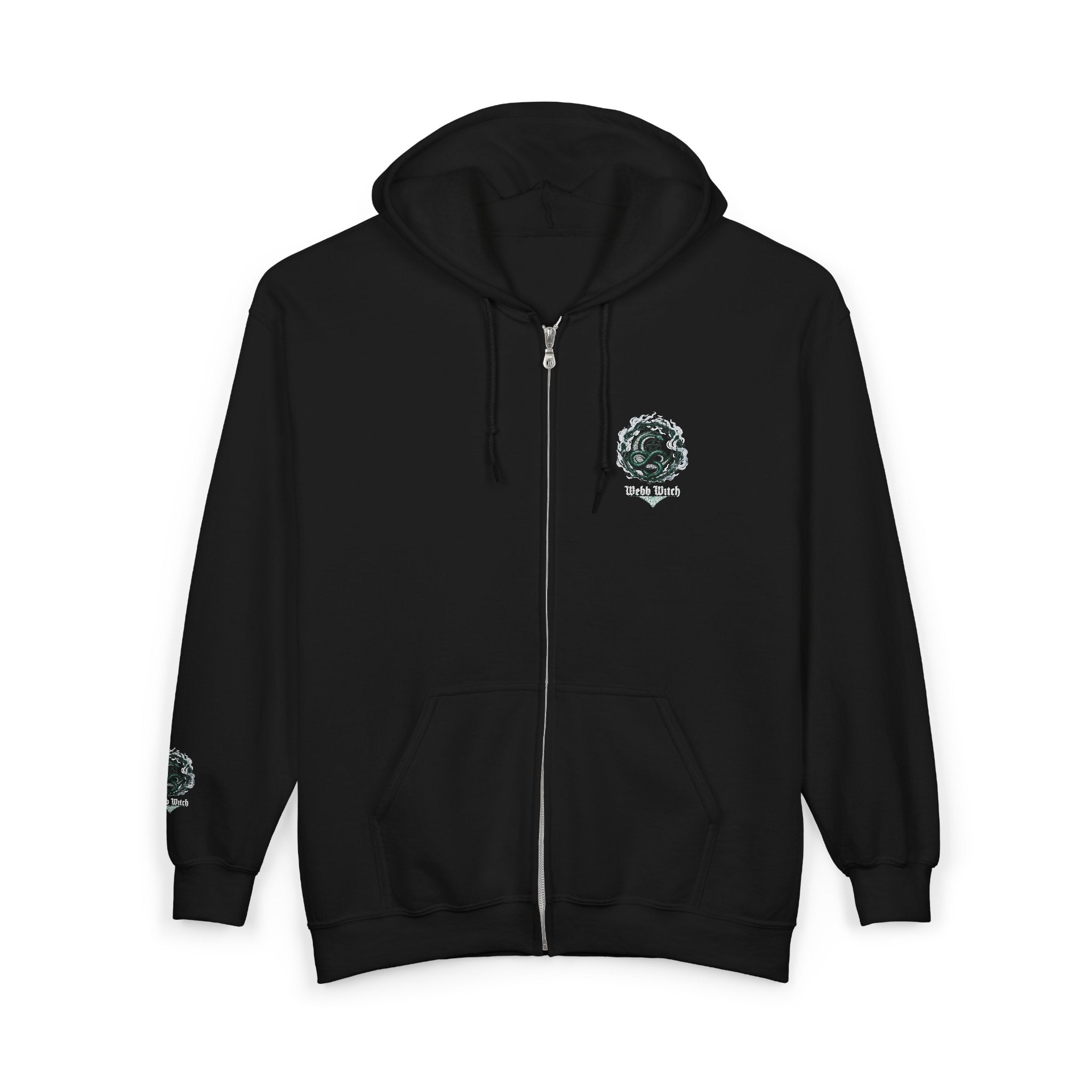 Cepsi Zip Hoodie — Ouroboros Emblem Full-Zip Sweatshirt