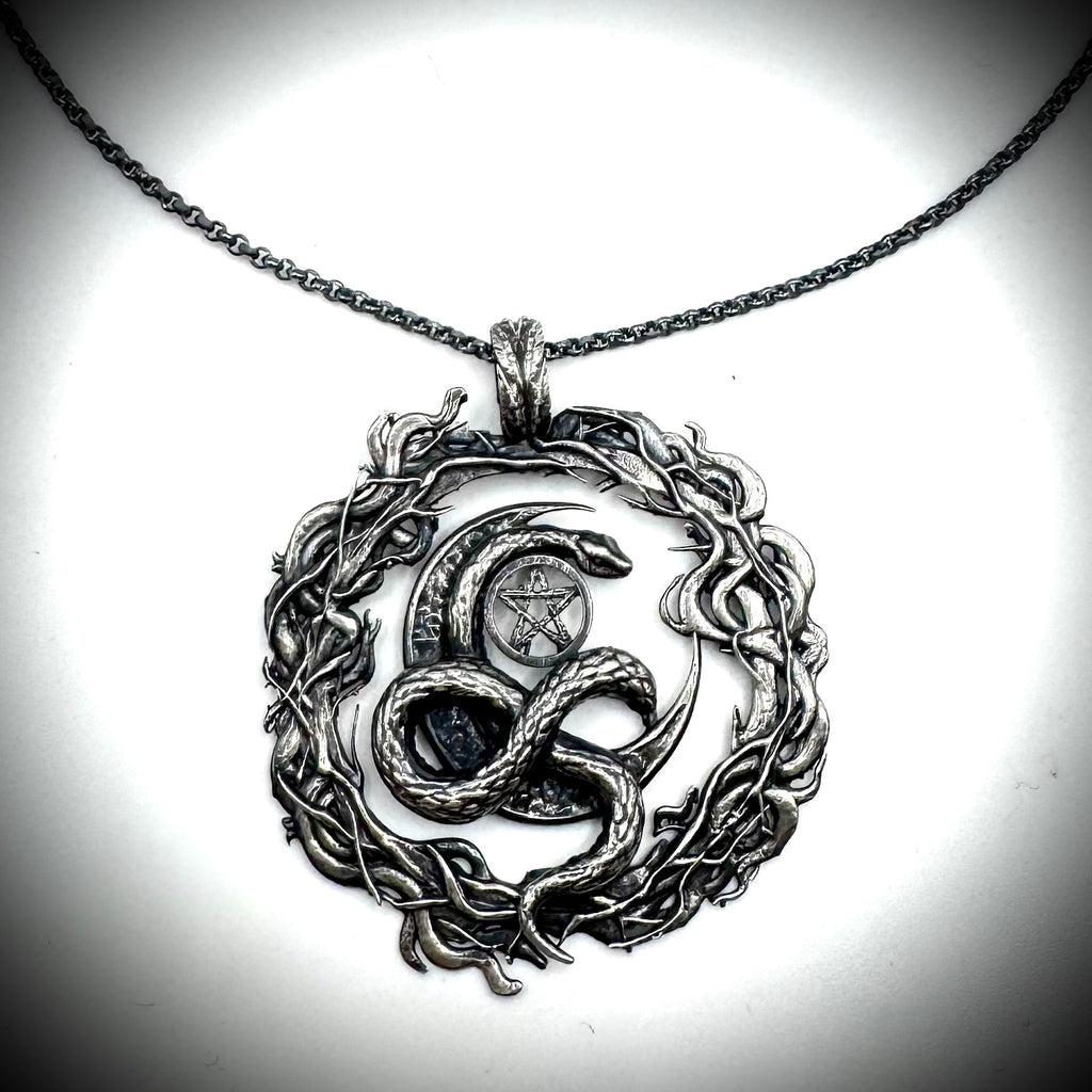 Cepsi’s Protection Exclusive Webb Witch Amulet Sterling Silver Pendant