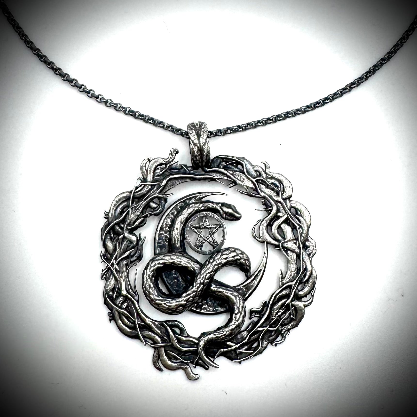 Cepsi’s Protection Exclusive Webb Witch Amulet Sterling Silver Pendant