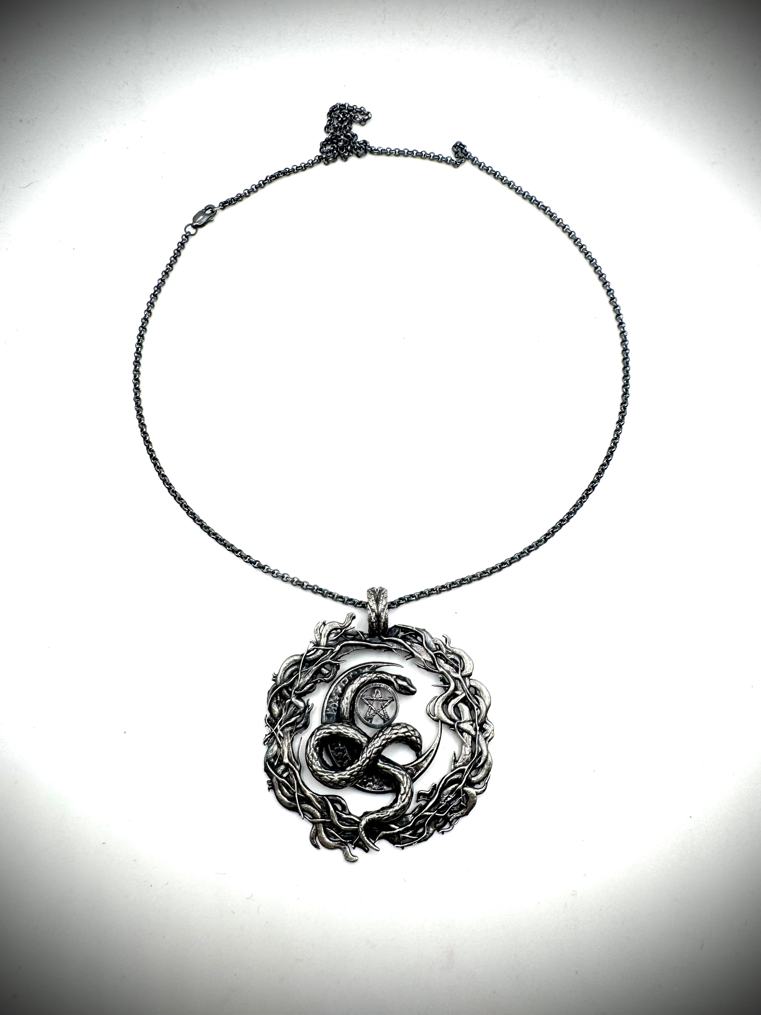 Cepsi’s Protection Exclusive Webb Witch Amulet Sterling Silver Pendant