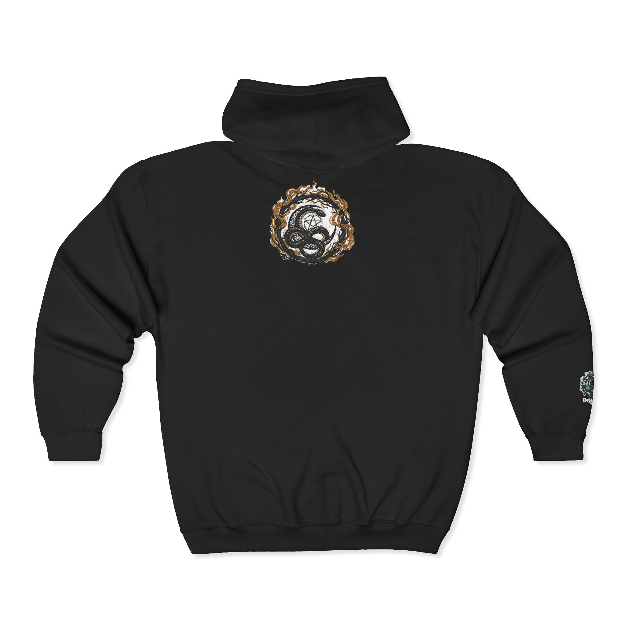 Cepsi Zip Hoodie — Ouroboros Emblem Full-Zip Sweatshirt – The
