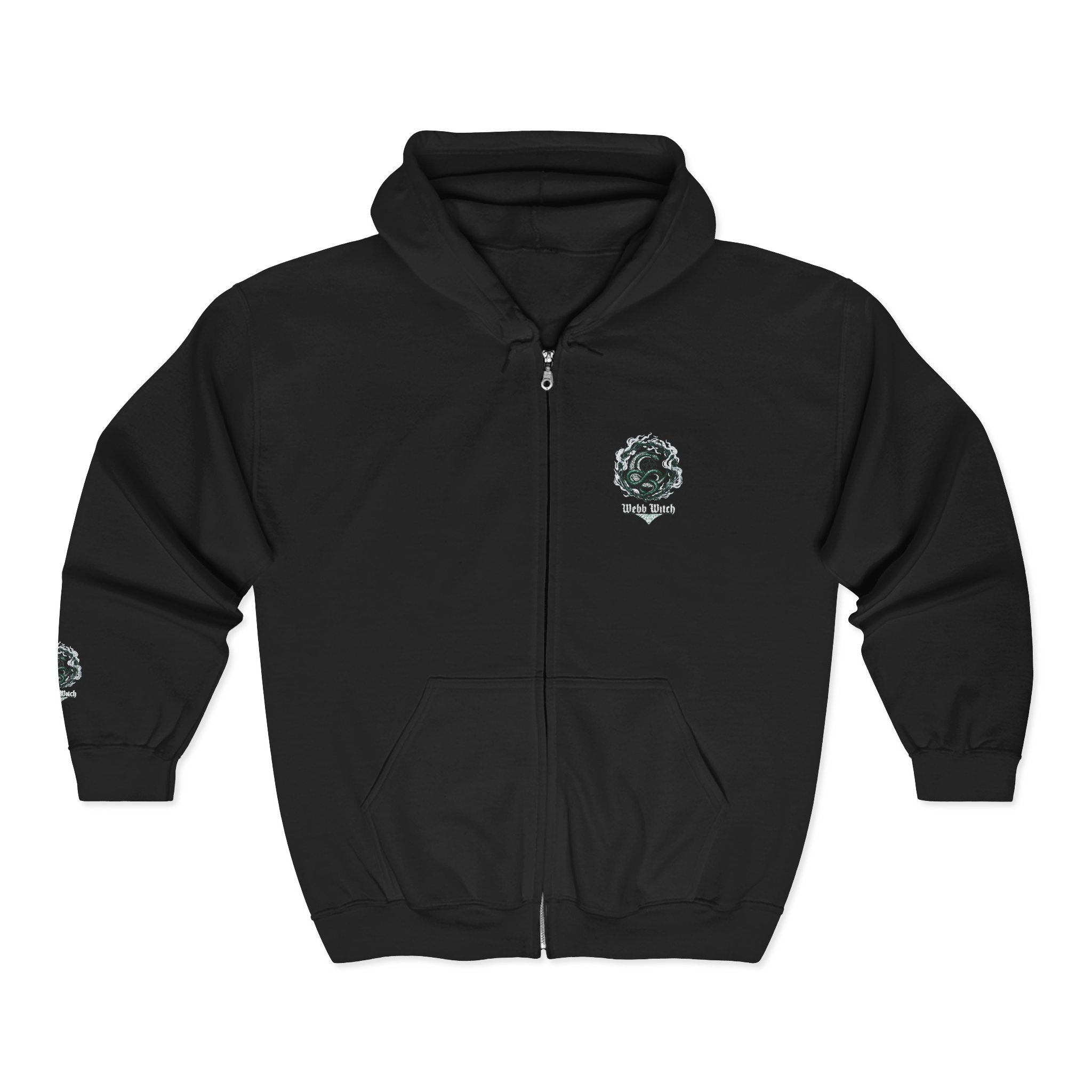 Cepsi Zip Hoodie — Ouroboros Emblem Full-Zip Sweatshirt