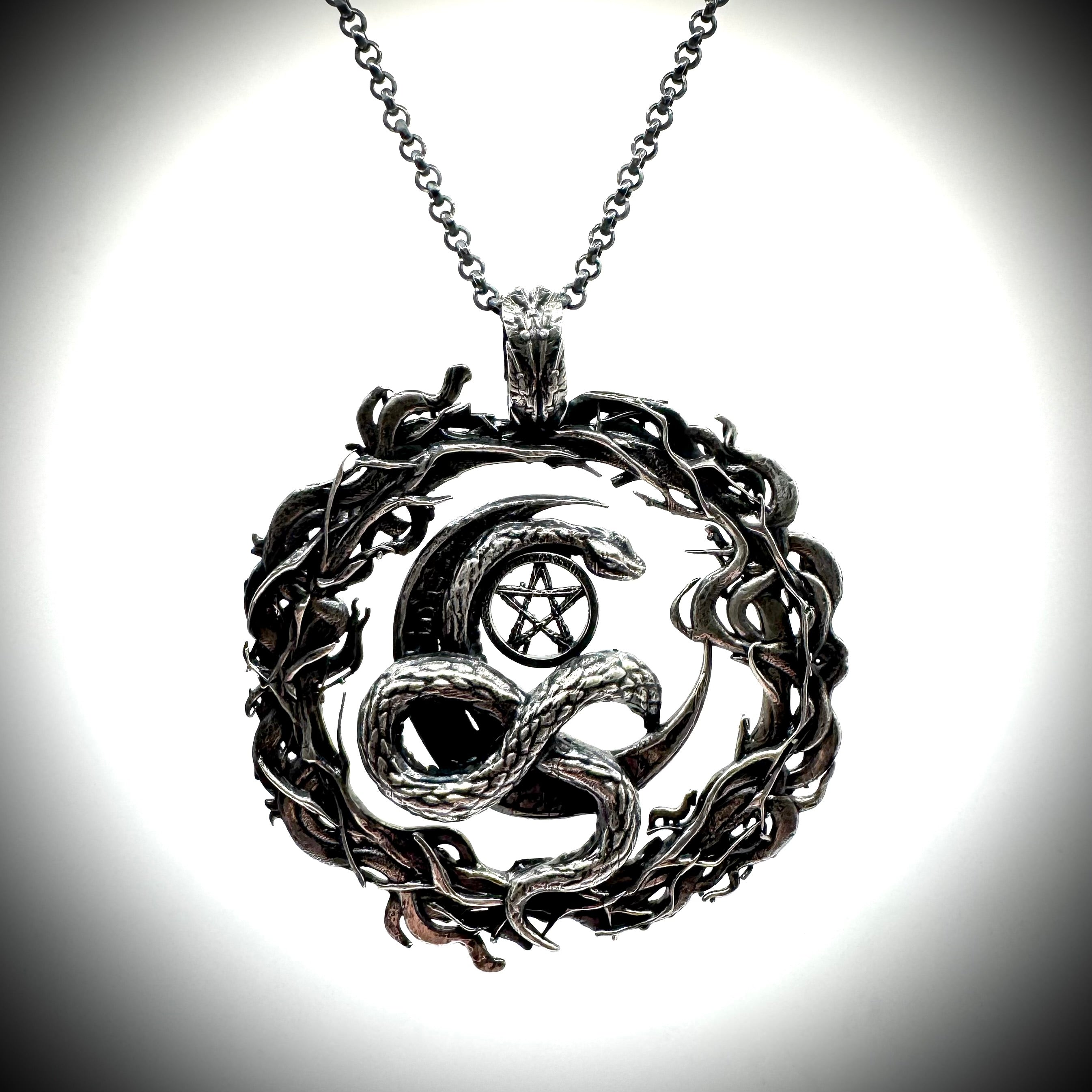 Cepsi’s Protection Exclusive Webb Witch Amulet Sterling Silver Pendant