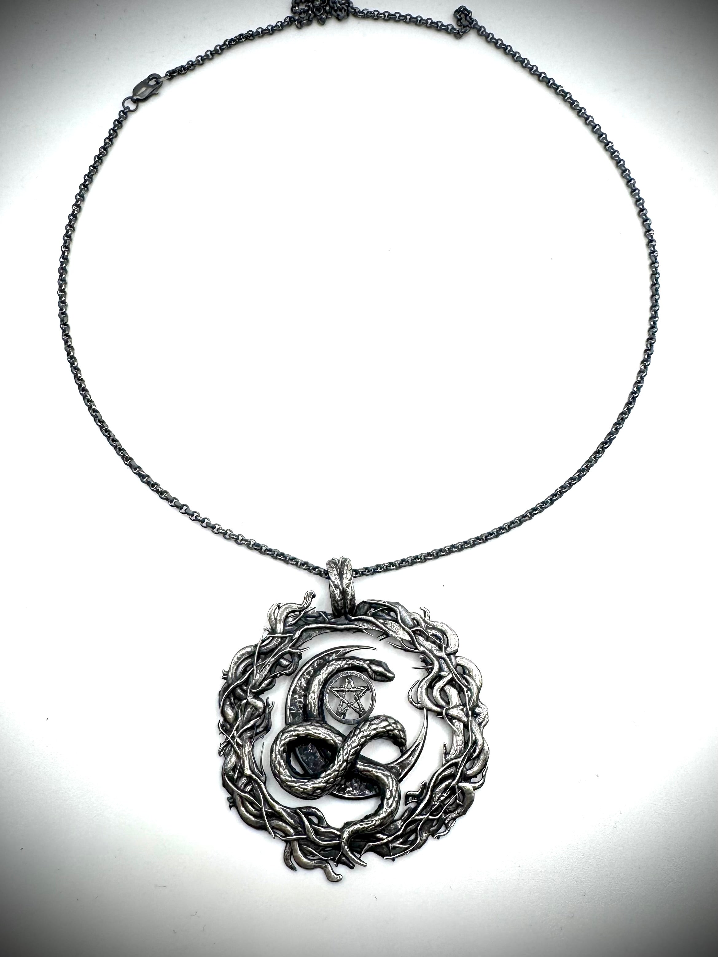 Cepsi’s Protection Exclusive Webb Witch Amulet Sterling Silver Pendant