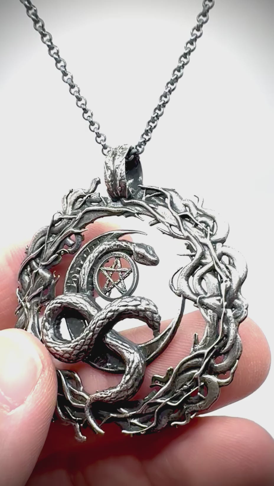 Cepsi’s Protection Exclusive Webb Witch Amulet Sterling Silver Pendant